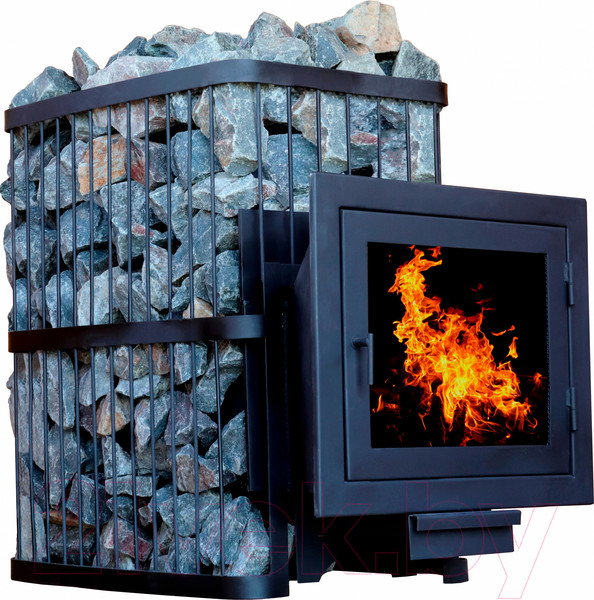 Изображение товара Печь-каменка КомфортПром Чугун Панорама Закрытая Каменка 112211763