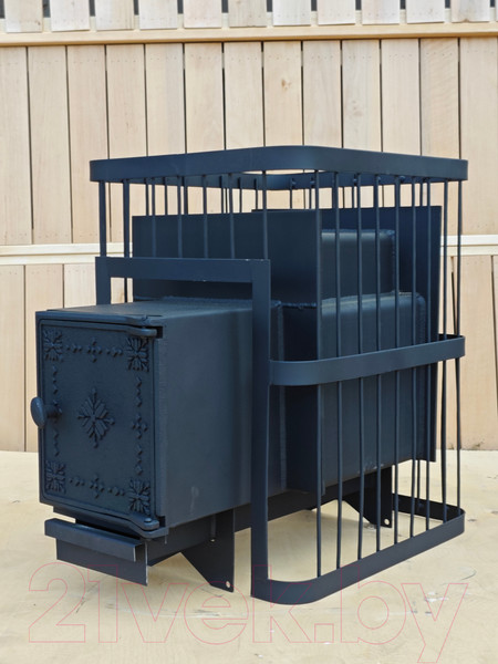 Изображение товара Печь-каменка КомфортПром Чугунная дверь 112211759