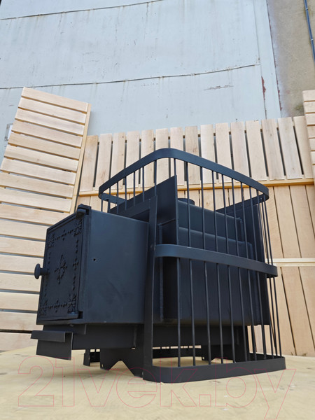 Изображение товара Печь-каменка КомфортПром Чугунная дверь 112211759