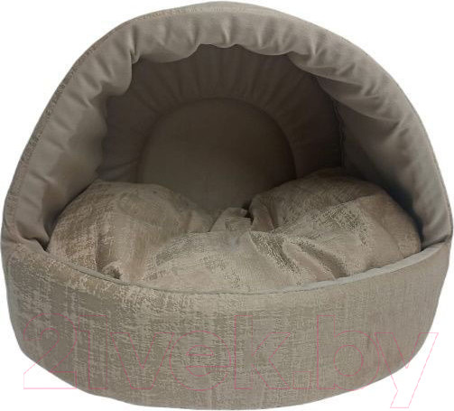 Изображение товара Домик для животных Homepet Indigo №2 83692 (44x44x36см, бежево-золотистый)