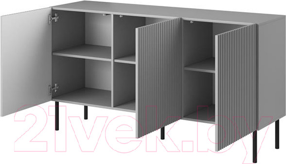 Изображение товара Тумба Halmar Asensio KM-1 (светло-серый/черный)