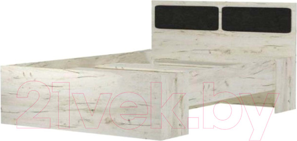 Изображение товара Двуспальная кровать Памир Беатрис КР1600 (крафт белый/антрацит)