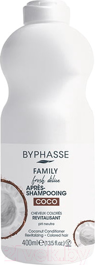 Изображение товара Кондиционер для волос Byphasse Family Кокос для окрашенных волос (400мл)