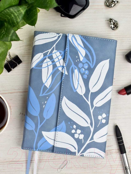 Изображение товара Ежедневник Escalada Шеврет Экстра / 63964 (160л, серый/голубой)