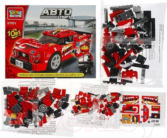 Изображение товара Конструктор Город мастеров Спорткар 10 в 1 / 57031-ZH (217эл)