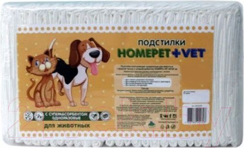 Изображение товара Одноразовая пеленка для животных Homepet Vet 80261 (30шт)