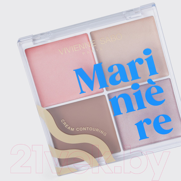 Изображение товара Палетка для скульптурирования Vivienne Sabo Mariniere тон 01 Кремовая (14г)