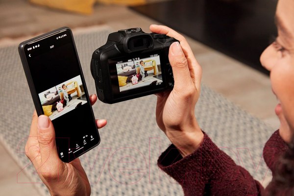 Изображение товара Беззеркальный фотоаппарат Canon EOS R100 Kit RF-S 18-45 IS STM