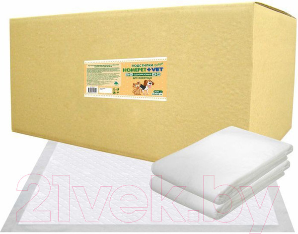 Изображение товара Одноразовая пеленка для животных Homepet Vet 84217 (150шт)