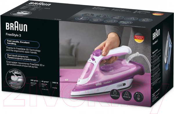 Изображение товара Утюг Braun FreeStyle 3FI 3124 PU