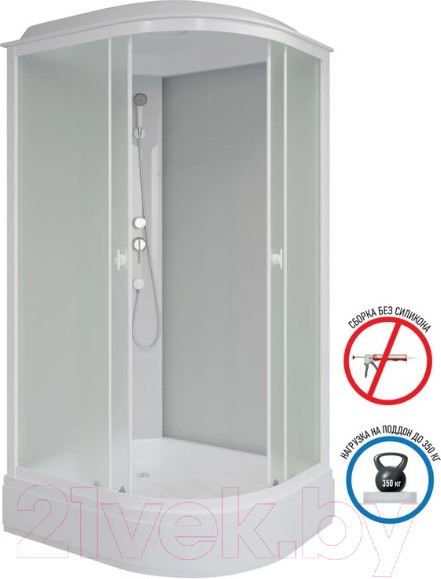 Изображение товара Душевая кабина Niagara Promo P90/80/26L/MT 90x80x215