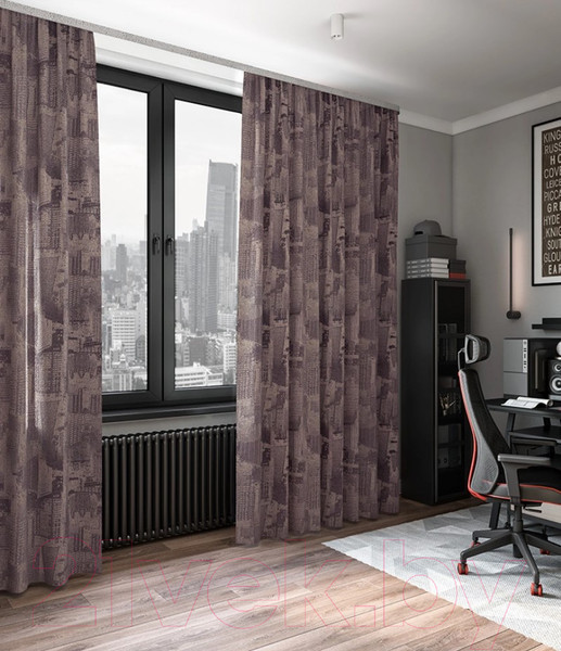 Изображение товара Штора LEGRAND Мегаполис 150x280 / 58120638 (бетон)