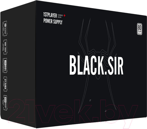 Изображение товара Блок питания для компьютера 1stPlayer Black.Sir 600W / SR-600W