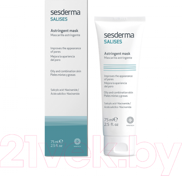 Изображение товара Маска для лица кремовая Sesderma Salises (75мл)