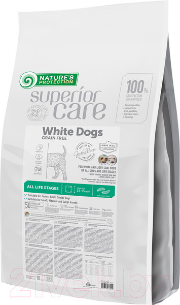 Изображение товара Сухой корм для собак Nature's Protection SC White Dogs Insect Meat / NPSC47601 (10кг)