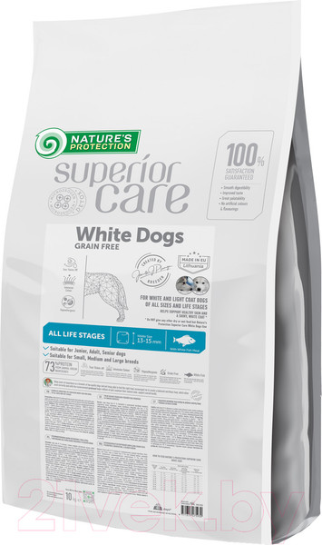 Изображение товара Сухой корм для собак Nature's Protection SC White Dogs White Fish / NPSC47593 (10кг)