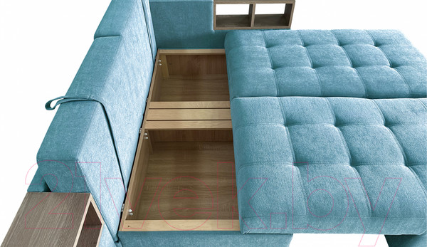 Изображение товара Диван угловой Lama мебель Пингвин-2/20 левый (Glory Col 19)