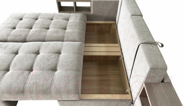 Изображение товара Диван угловой Lama мебель Пингвин-2/20 правый (Glory Col 02)