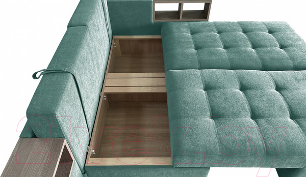 Изображение товара Диван угловой Lama мебель Пингвин-2/20 левый (Glory Col 17)