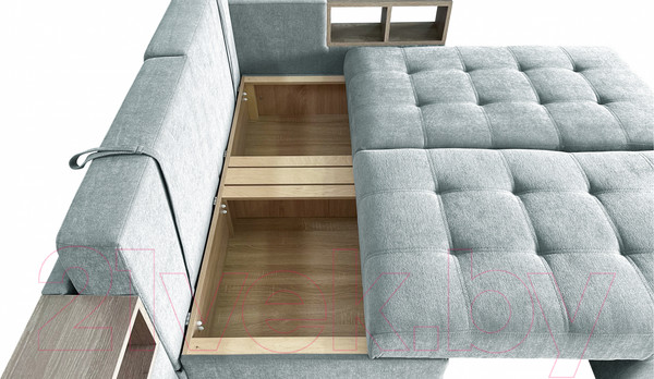 Изображение товара Диван угловой Lama мебель Пингвин-2/20 левый (Glory Col 24)