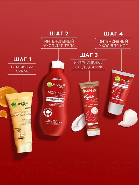 Изображение товара Крем для рук Garnier Интенсивный уход питание для очень сухой кожи (75мл)