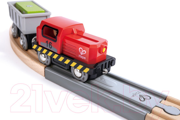 Изображение товара Железная дорога игрушечная Hape Ж/Д Доставки груза в порту / E3790_HP
