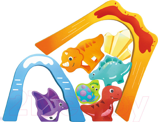 Изображение товара Железная дорога игрушечная Hape Динозаврики / E3828_HP