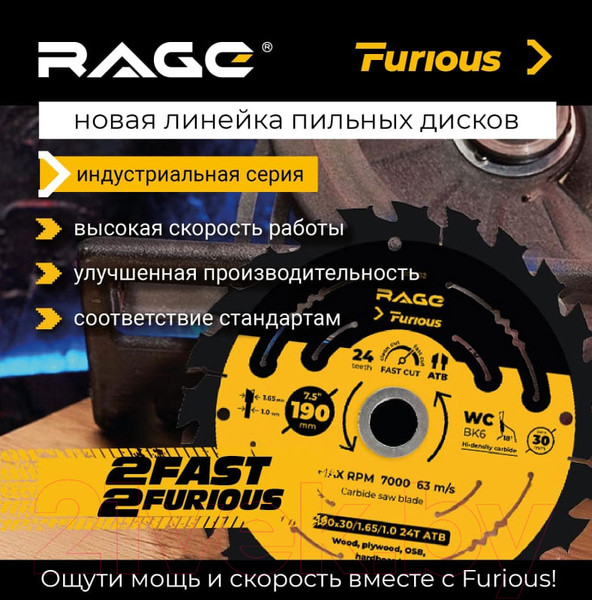 Изображение товара Пильный диск Vira Rage Fast Cut 594234