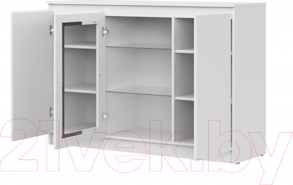 Изображение товара Тумба НК Мебель Stern Т-14 с витриной / 72678286 (белый)