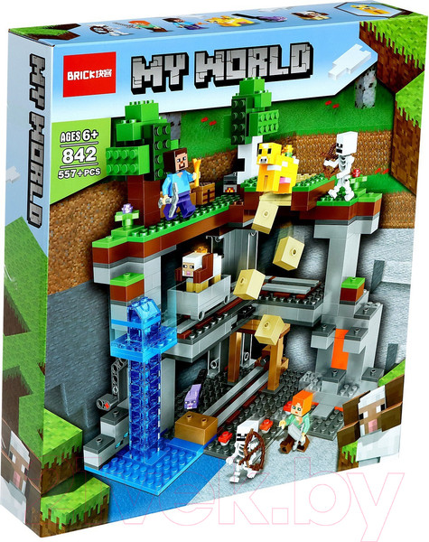 Изображение товара Конструктор Brick Мой Мир. Подземная крепость / 9771549 (557эл)