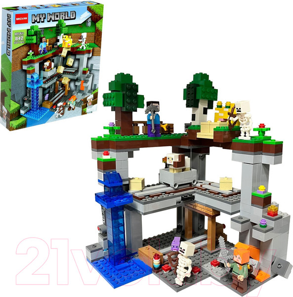 Изображение товара Конструктор Brick Мой Мир. Подземная крепость / 9771549 (557эл)
