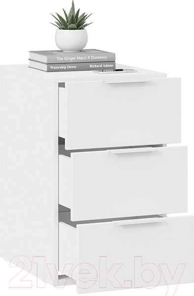 Изображение товара Тумба ТриЯ Порто ТД-393.15.01-11 (белый жемчуг/белый софт)