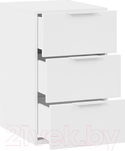 Изображение товара Тумба ТриЯ Порто ТД-393.15.01-11 (белый жемчуг/белый софт)