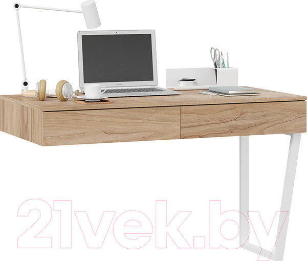 Изображение товара Письменный стол ТриЯ Порто ТД-393.15.02 (белый/яблоня беллуно)