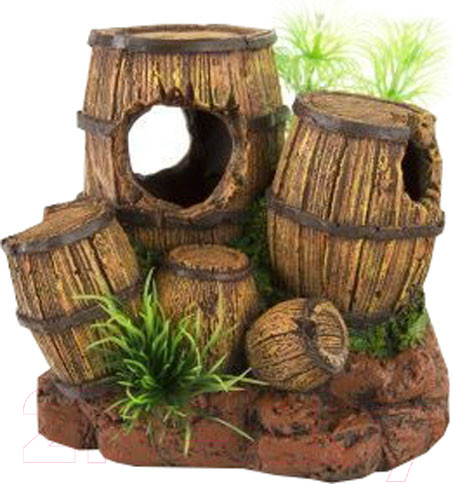 Изображение товара Декорация для аквариума Homefish Бочонки 84357