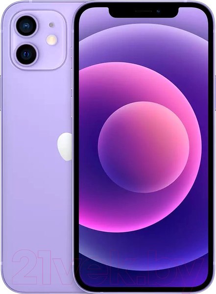 Изображение товара Смартфон восстановленный Apple iPhone 12 128GB Flip Грейд A (фиолетовый)