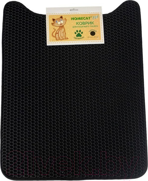 Изображение товара Коврик для кошачьего туалета Homecat Eva 65x49 / 78424 (черный)