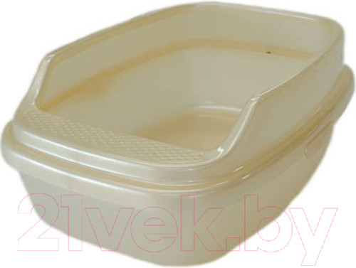 Изображение товара Туалет-лоток Homecat Deluxe / 70044 (бежевый перламутр)