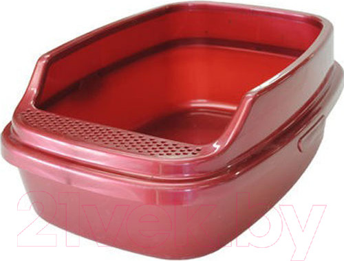Изображение товара Туалет-лоток Homecat Deluxe / 70041 (красный перламутр)