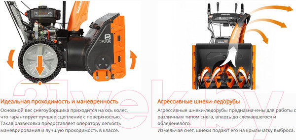 Изображение товара Снегоуборщик бензиновый Daewoo Power S 7565