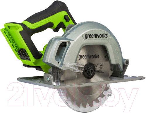 Изображение товара Дисковая пила Greenworks GD24CS бесщеточная 24V / 1500907 (без АКБ и ЗУ)