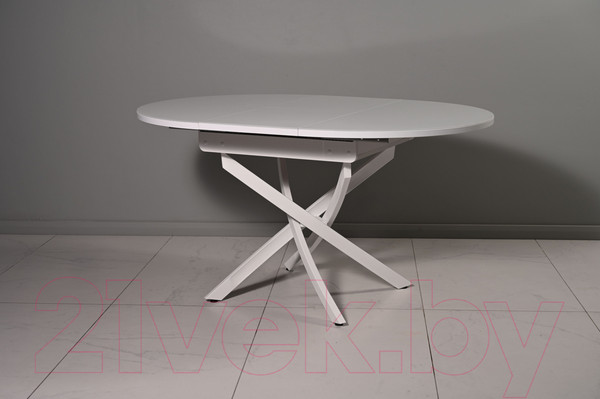 Изображение товара Обеденный стол Мир стульев №31 (опти вайт/белый муар)