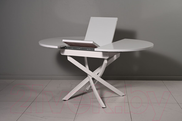 Изображение товара Обеденный стол Мир стульев №31 (опти вайт/белый муар)