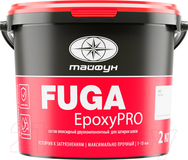 Изображение товара Фуга эпоксидная Тайфун EpoxyPRO 018 (2кг, бежево-пастельный)