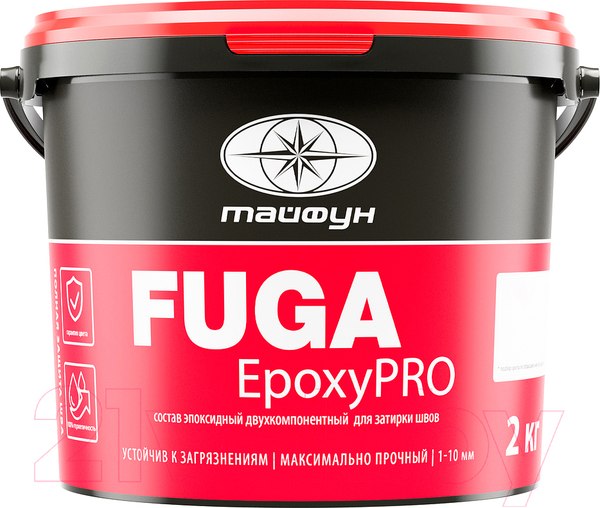 Изображение товара Фуга эпоксидная Тайфун EpoxyPRO 037 (2кг, графитовый)
