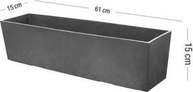 Изображение товара Кашпо Multy Home Sonata Plain Tapered EU5100294 (стальной серый)