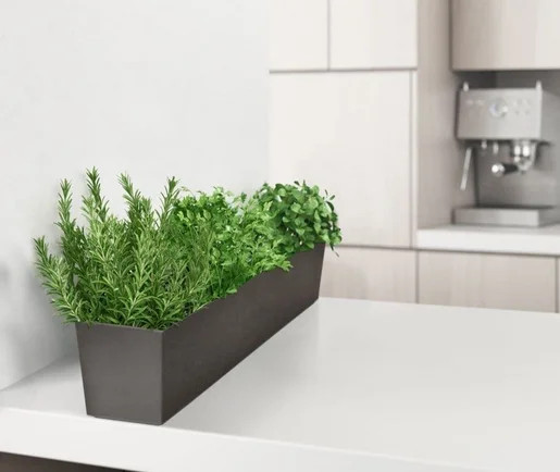 Изображение товара Кашпо Multy Home Sonata Plain Tapered EU5100294 (стальной серый)