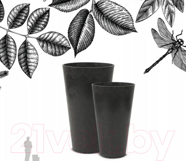 Изображение товара Вазон Multy Home Concerto EU5100128 (черный сланец)