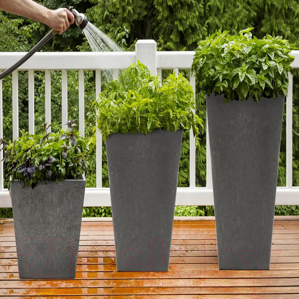 Изображение товара Кашпо Multy Home Sonata EU5100007 (стальной серый)