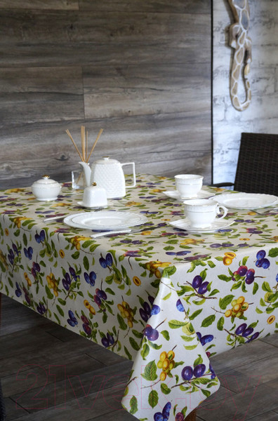 Изображение товара Скатерть Stolima Горница 1002 Сливовый (160x140)